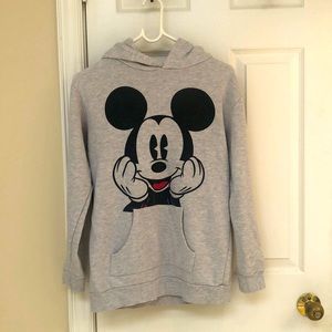 Grey Mickey Mouse hoodie